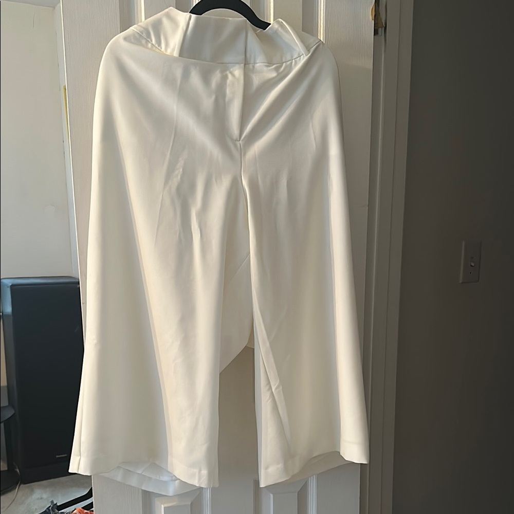 Lane Bryant White Wide Leg Pants